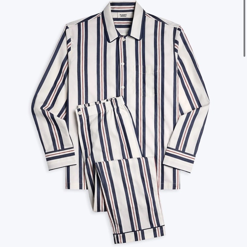 Sleepy Jones Nautical Regimental Striped Pajama Set